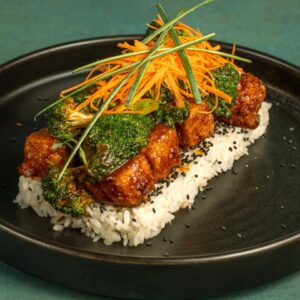 TOFU & BROCCOLI & RICE